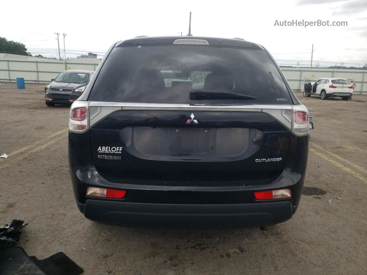 2014 Mitsubishi Outlander Se Черный vin: JA4AZ3A32EZ018615