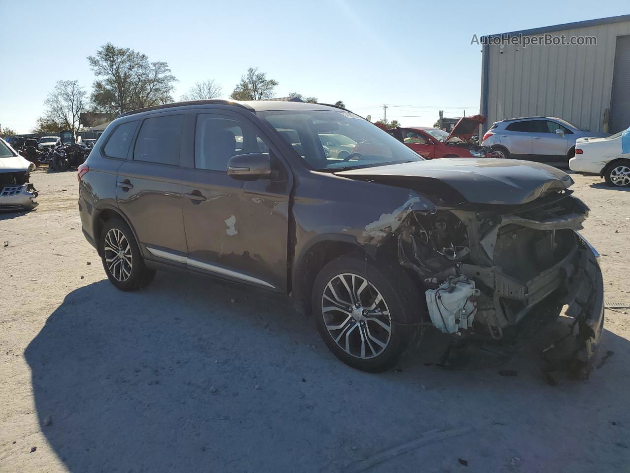 2016 Mitsubishi Outlander Se Brown vin: JA4AZ3A32GZ021274