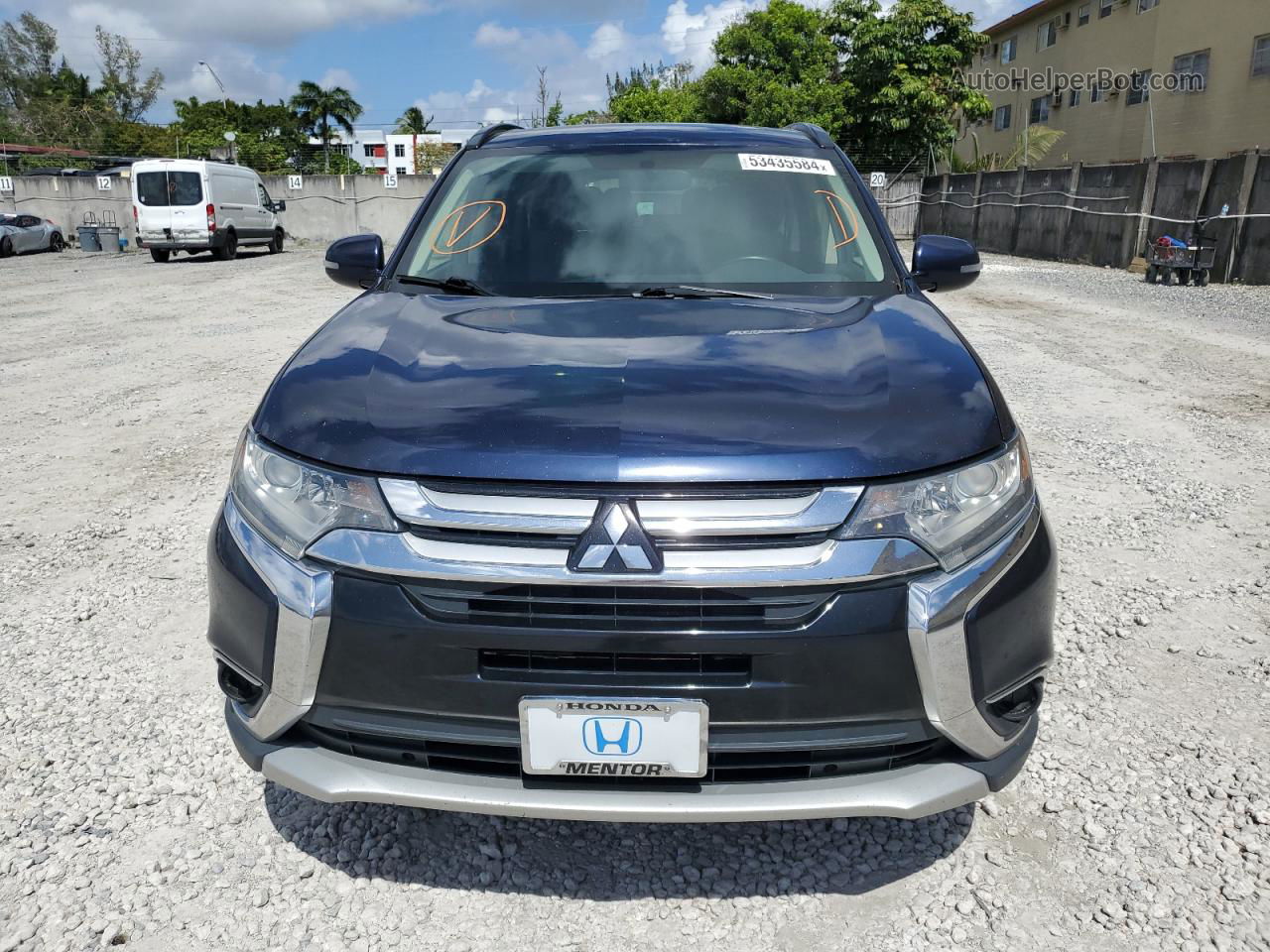 2016 Mitsubishi Outlander Se Blue vin: JA4AZ3A32GZ026555