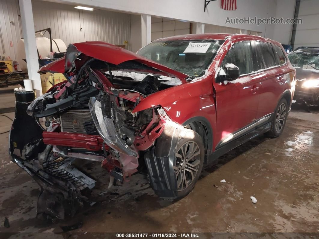 2016 Mitsubishi Outlander Es Red vin: JA4AZ3A32GZ049365