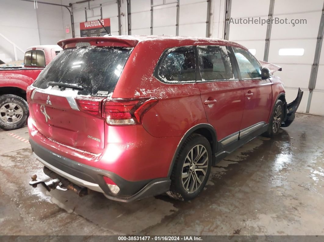 2016 Mitsubishi Outlander Es Red vin: JA4AZ3A32GZ049365