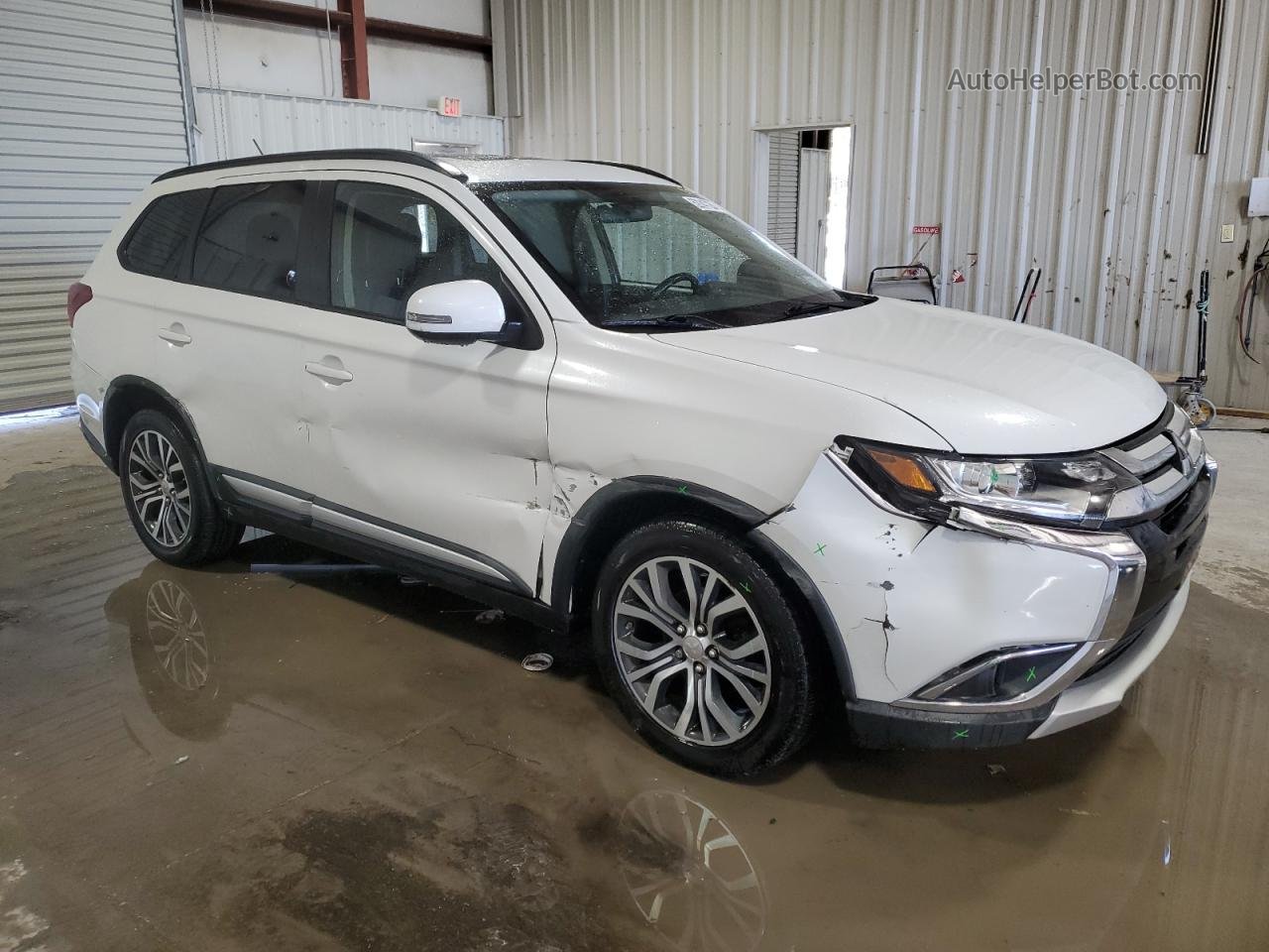 2016 Mitsubishi Outlander Se White vin: JA4AZ3A32GZ057580