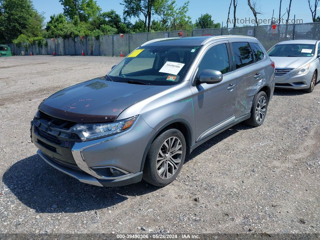 2017 Mitsubishi Outlander Sel Gray vin: JA4AZ3A32HZ069763