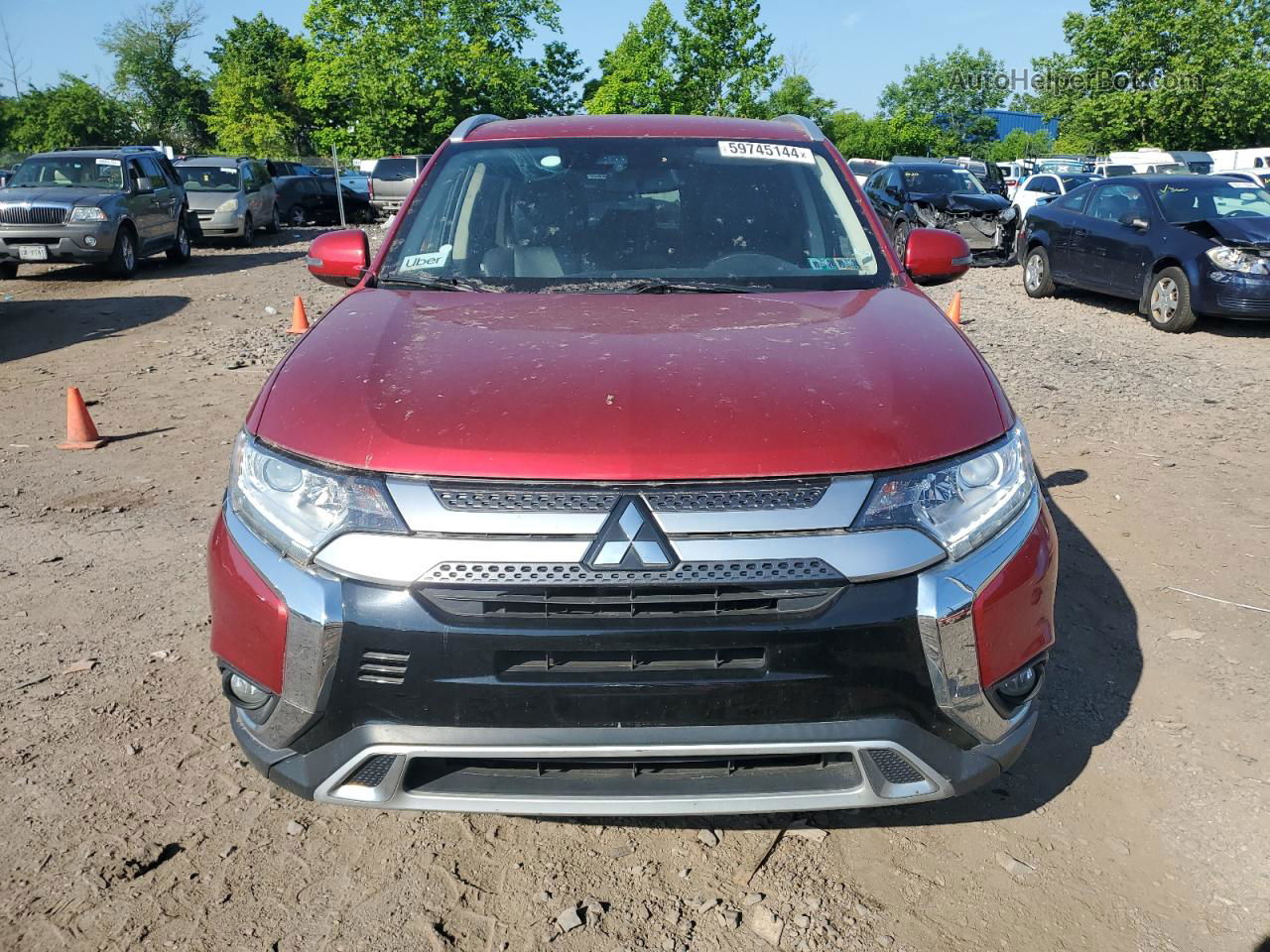 2020 Mitsubishi Outlander Se Maroon vin: JA4AZ3A32LZ029210