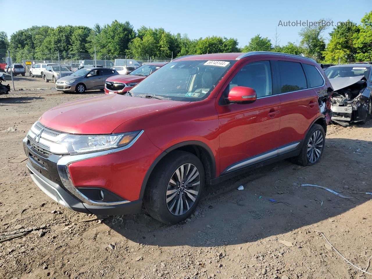 2020 Mitsubishi Outlander Se Темно-бордовый vin: JA4AZ3A32LZ029210