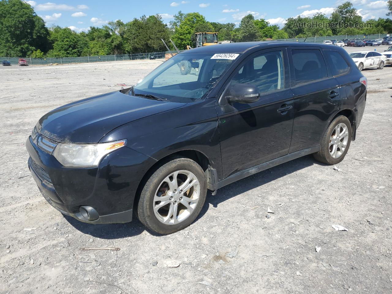 2014 Mitsubishi Outlander Se Black vin: JA4AZ3A33EZ002973