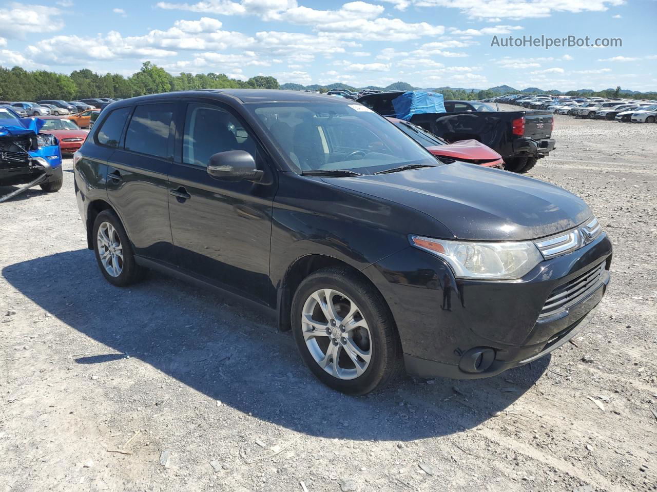 2014 Mitsubishi Outlander Se Черный vin: JA4AZ3A33EZ002973