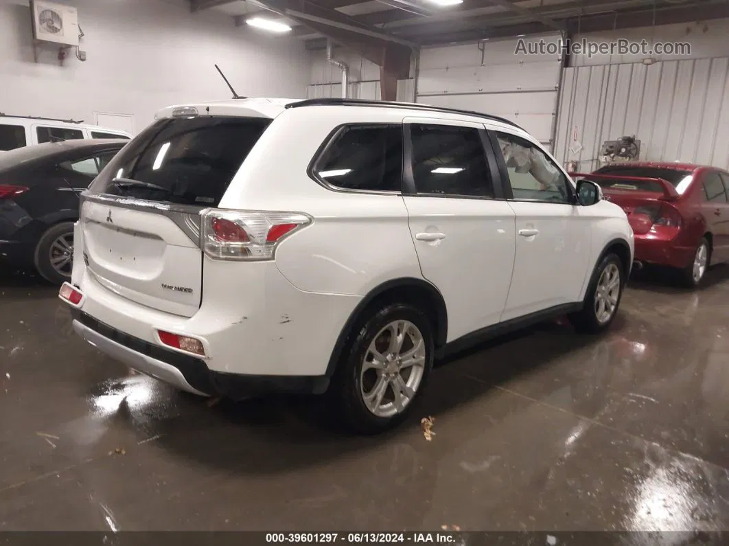 2015 Mitsubishi Outlander Se White vin: JA4AZ3A33FZ004904