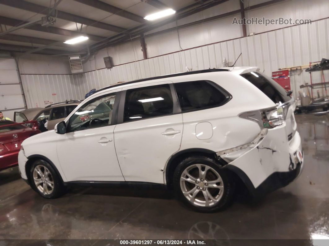 2015 Mitsubishi Outlander Se White vin: JA4AZ3A33FZ004904