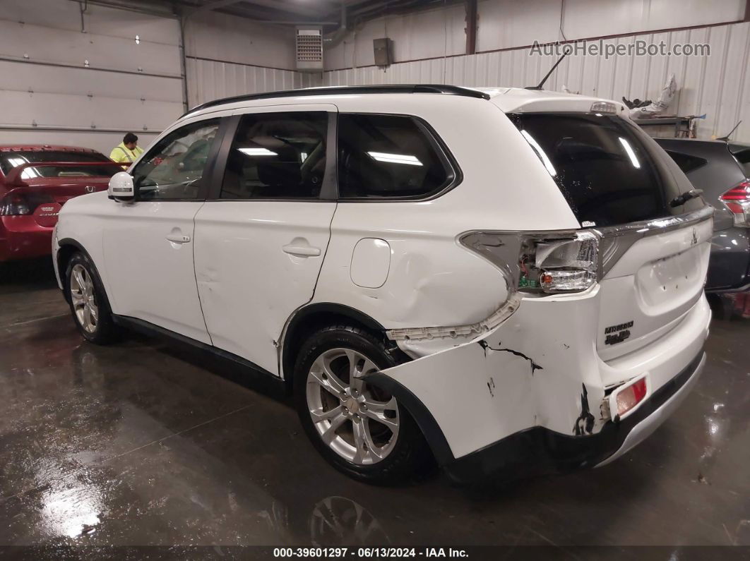 2015 Mitsubishi Outlander Se White vin: JA4AZ3A33FZ004904