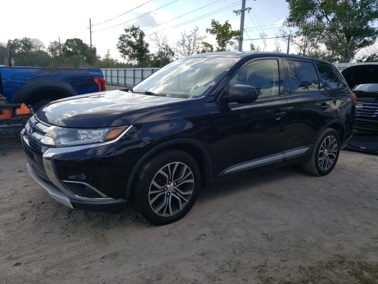 2016 Mitsubishi Outlander Se Black vin: JA4AZ3A33GZ014947