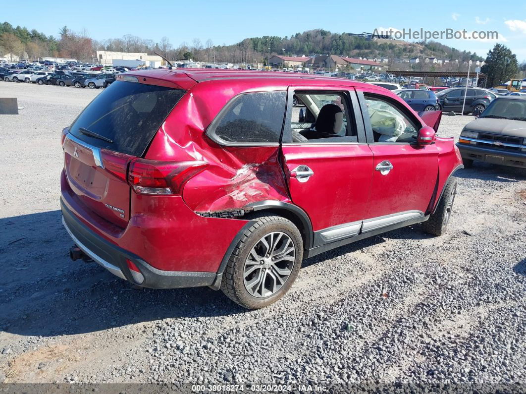 2016 Mitsubishi Outlander Se Red vin: JA4AZ3A33GZ036852