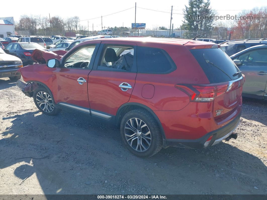 2016 Mitsubishi Outlander Se Red vin: JA4AZ3A33GZ036852