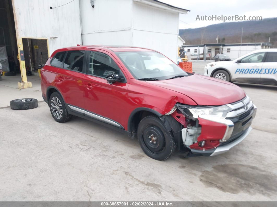 2017 Mitsubishi Outlander Se/sel Red vin: JA4AZ3A33HZ037517