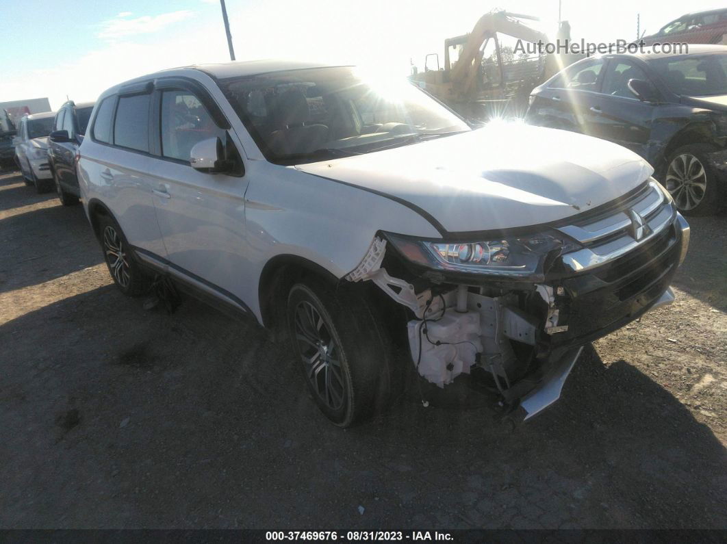 2017 Mitsubishi Outlander Se/sel White vin: JA4AZ3A33HZ049182