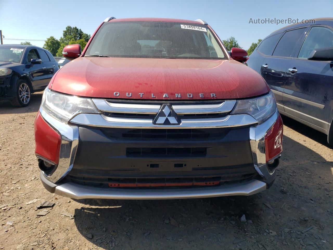 2017 Mitsubishi Outlander Se Burgundy vin: JA4AZ3A33HZ053006