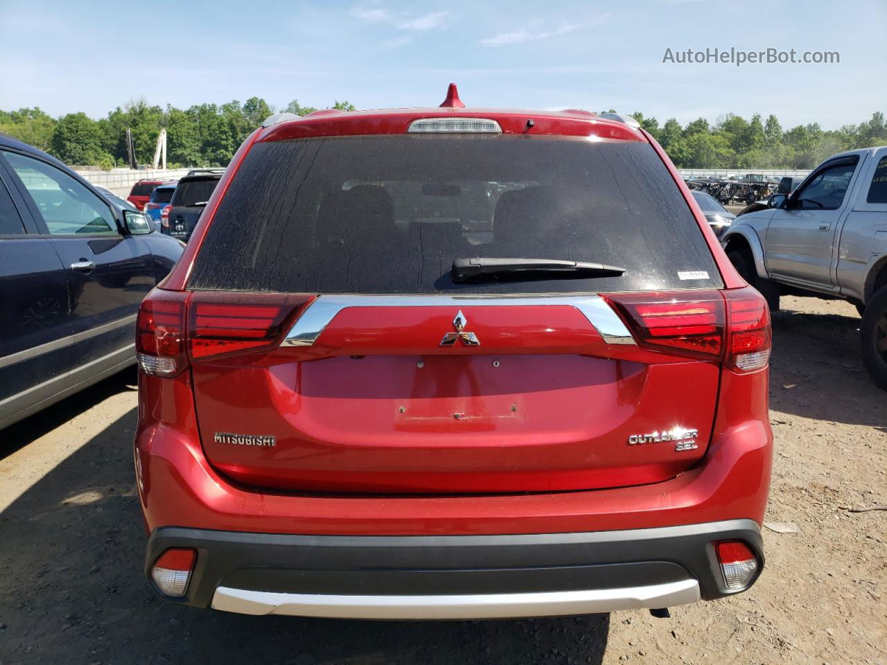 2017 Mitsubishi Outlander Se Burgundy vin: JA4AZ3A33HZ053006