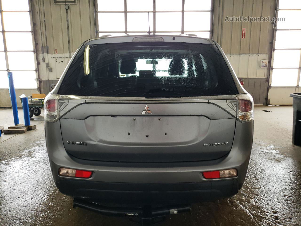 2014 Mitsubishi Outlander Se Gray vin: JA4AZ3A34EZ000374