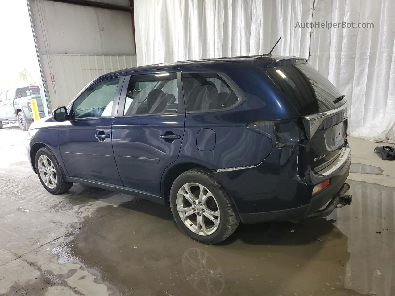 2014 Mitsubishi Outlander Se Синий vin: JA4AZ3A34EZ013724