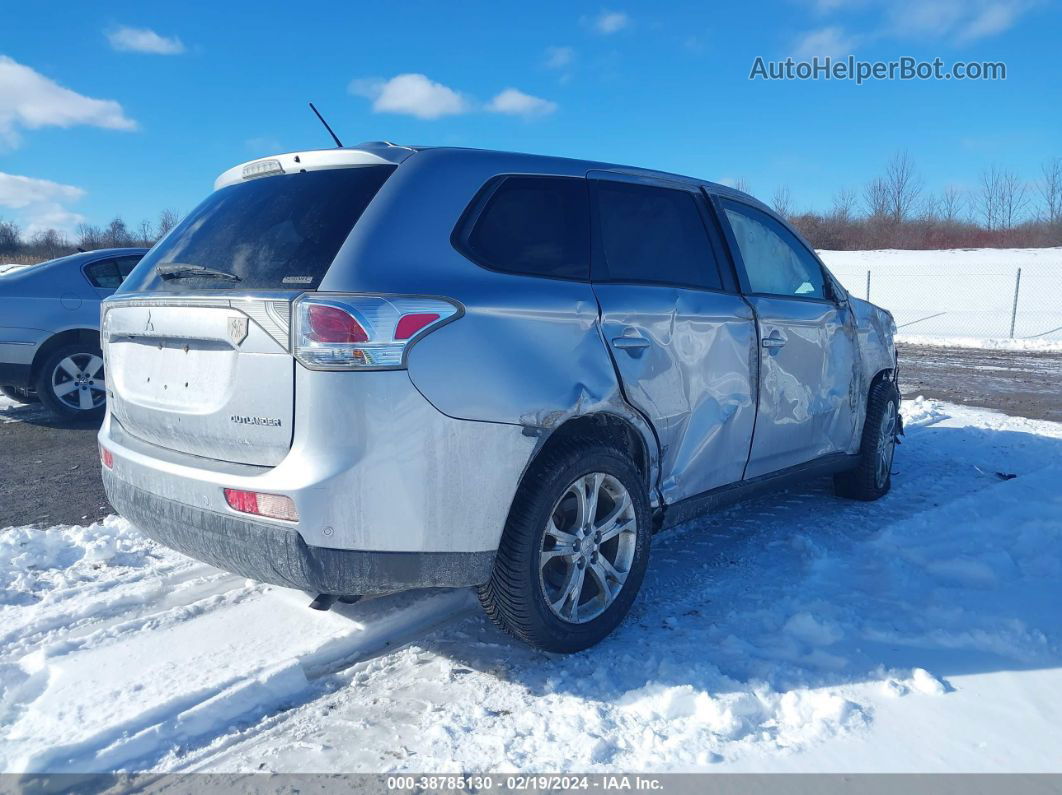 2014 Mitsubishi Outlander Se Silver vin: JA4AZ3A34EZ018342