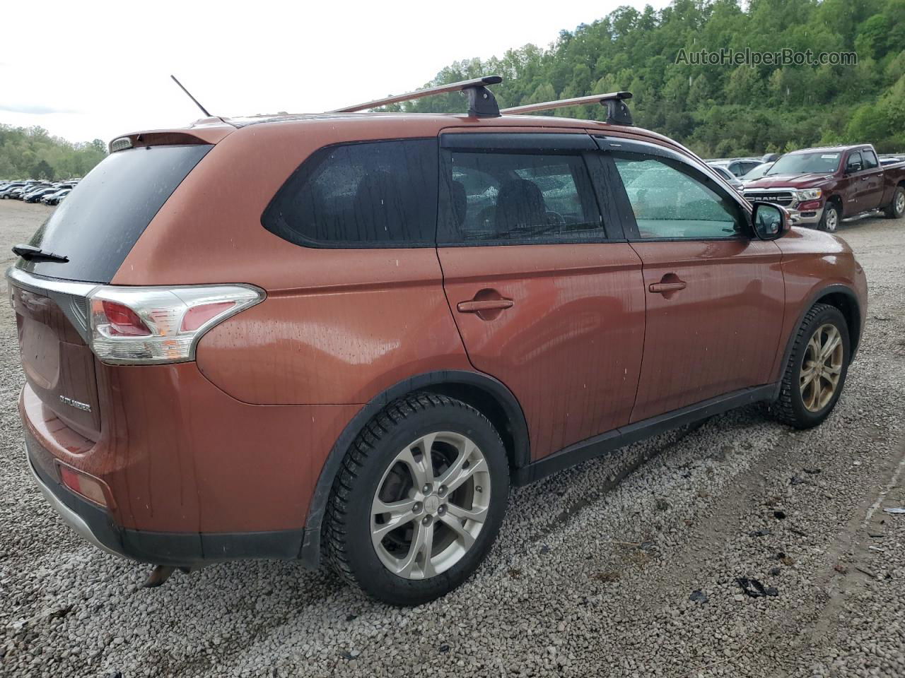 2015 Mitsubishi Outlander Se Orange vin: JA4AZ3A34FZ003647