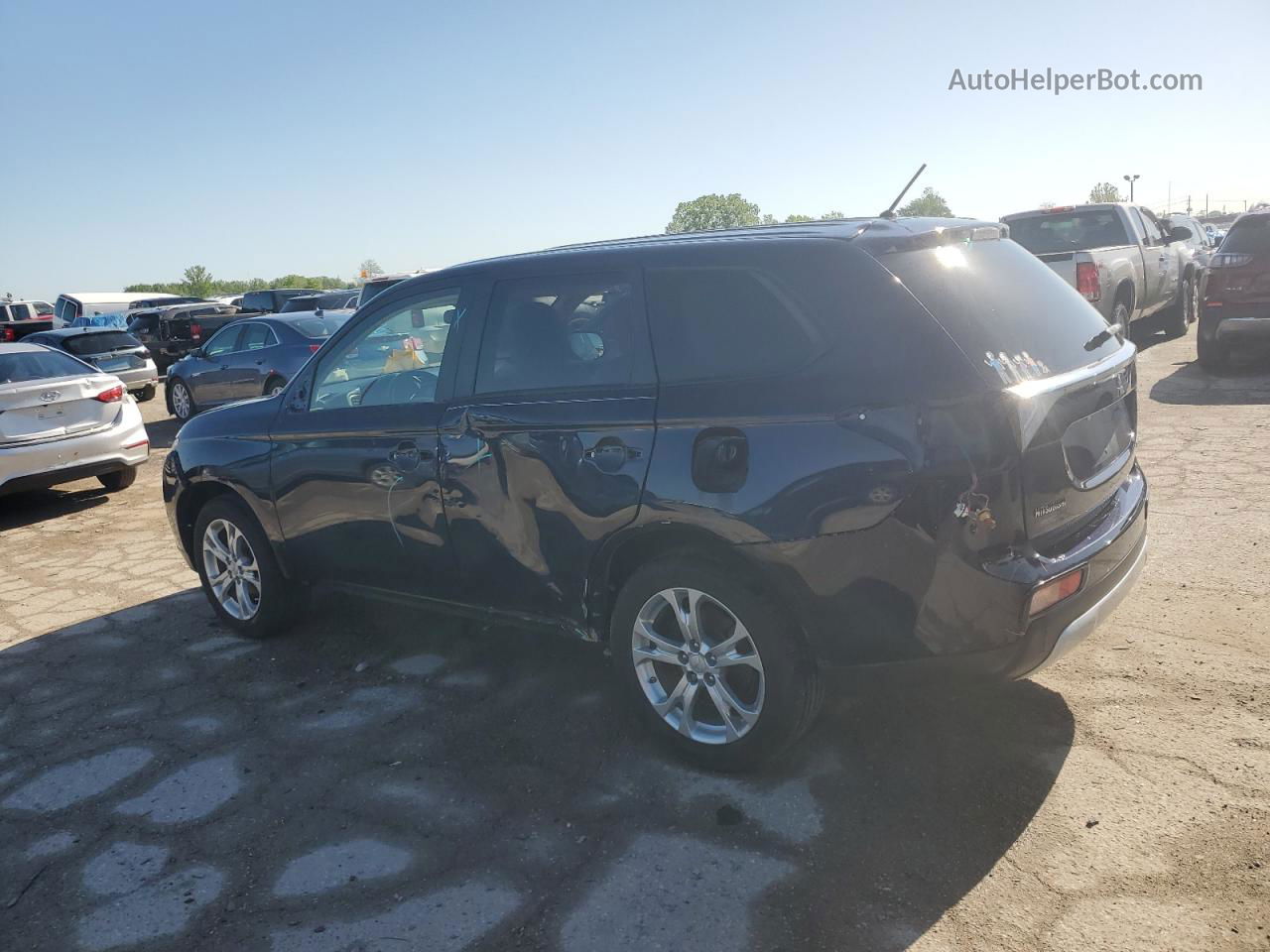 2015 Mitsubishi Outlander Se Blue vin: JA4AZ3A34FZ009495