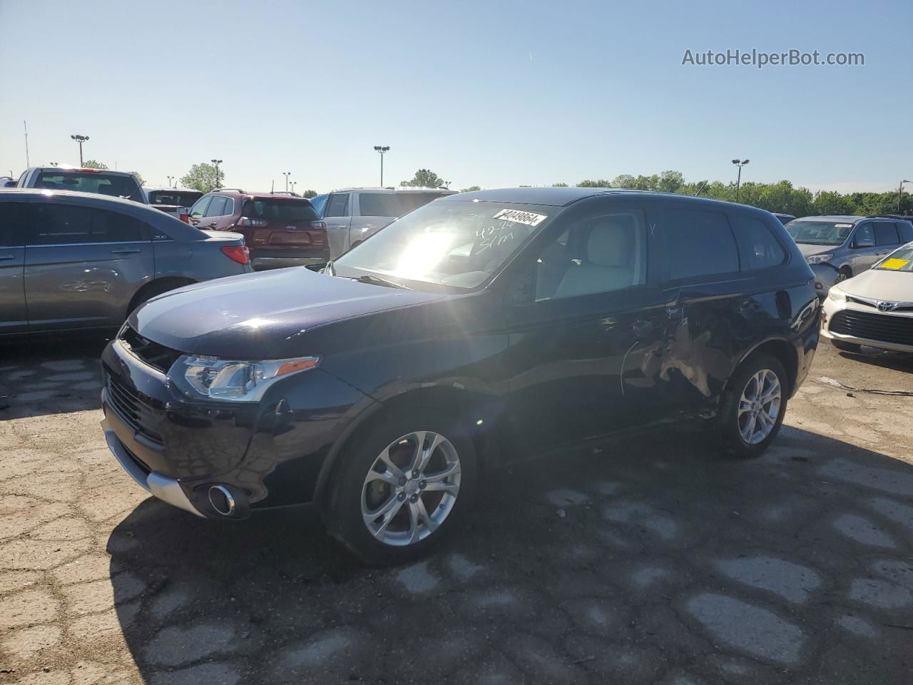 2015 Mitsubishi Outlander Se Blue vin: JA4AZ3A34FZ009495