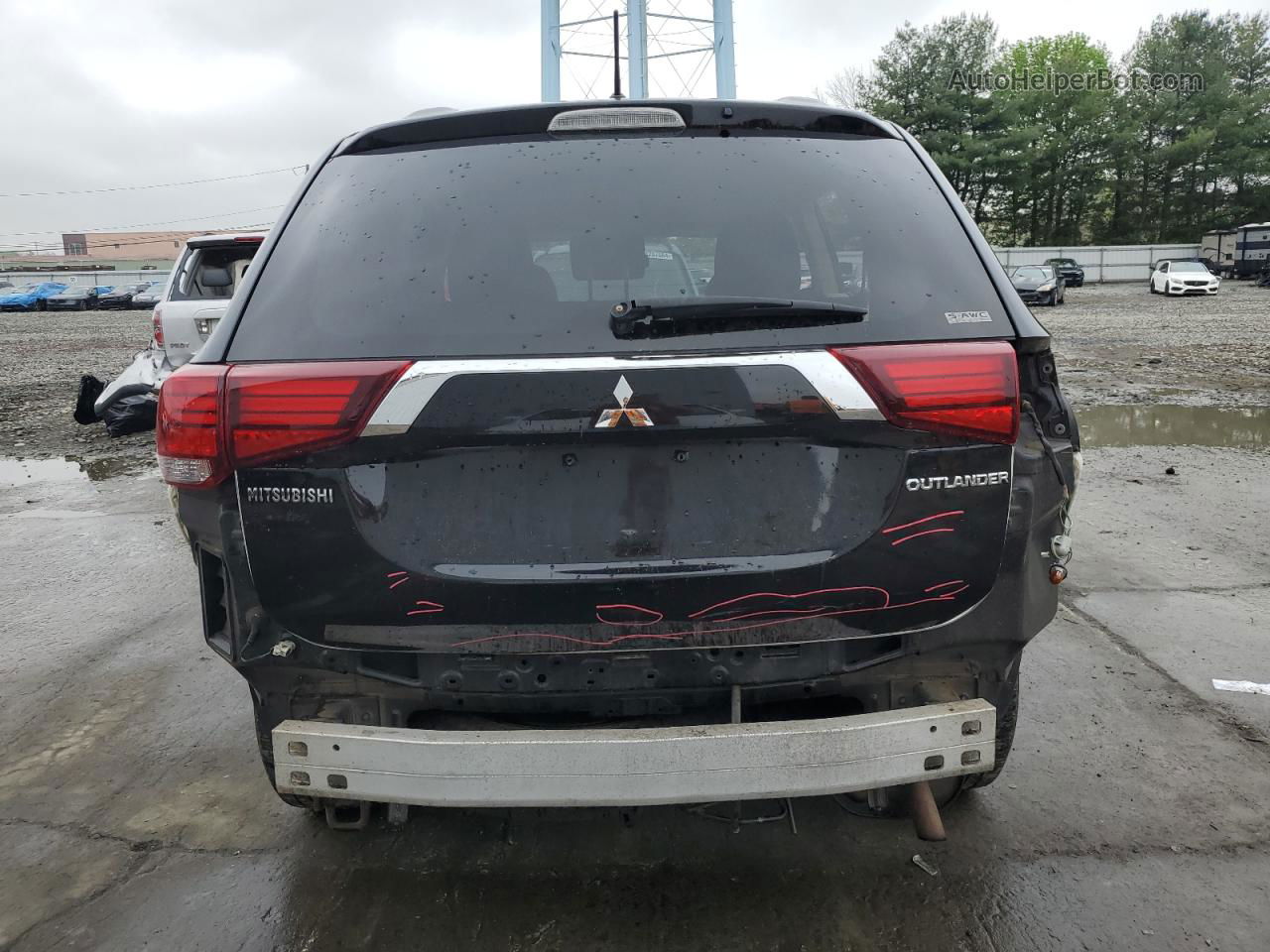 2016 Mitsubishi Outlander Se Black vin: JA4AZ3A34GZ017307