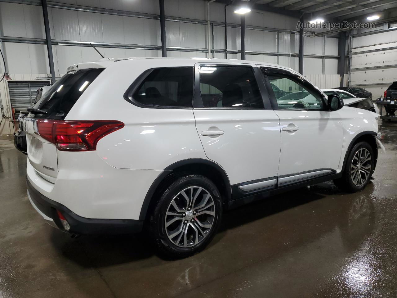 2016 Mitsubishi Outlander Se White vin: JA4AZ3A34GZ033264