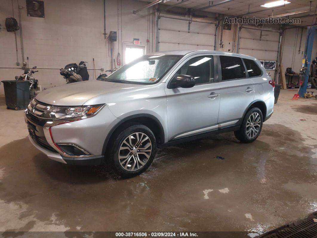 2016 Mitsubishi Outlander Es Gray vin: JA4AZ3A34GZ039520