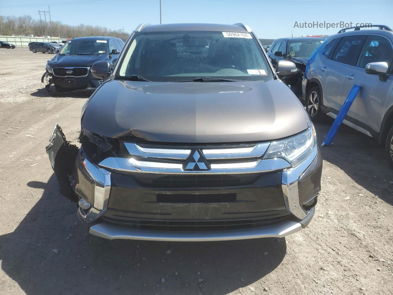 2017 Mitsubishi Outlander Se Желто-коричневый vin: JA4AZ3A34HZ052527