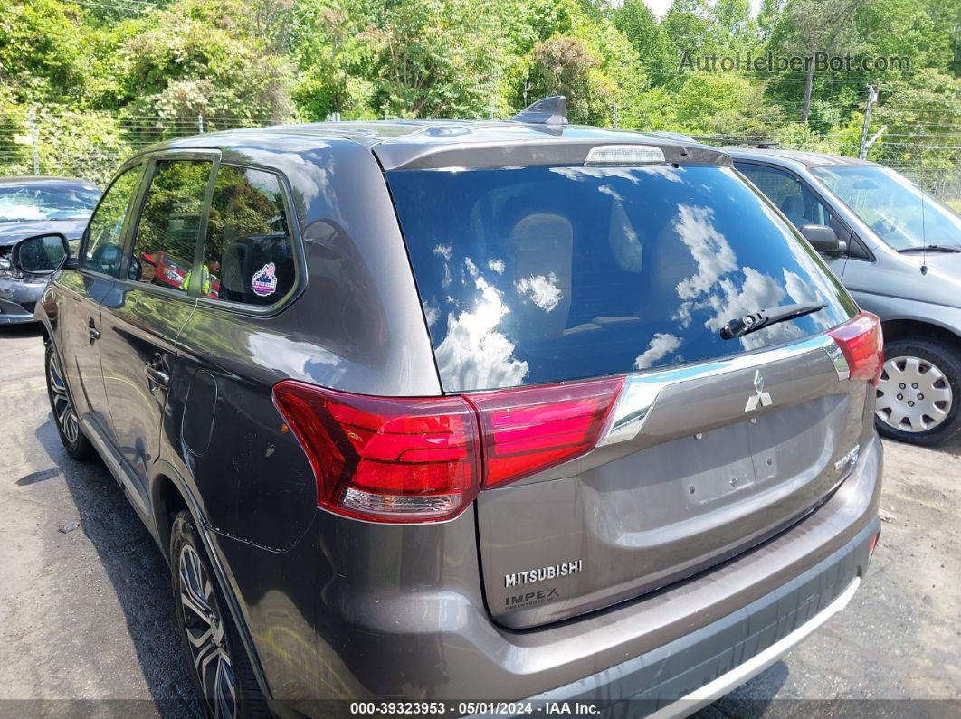 2017 Mitsubishi Outlander Se Gray vin: JA4AZ3A35HZ016328