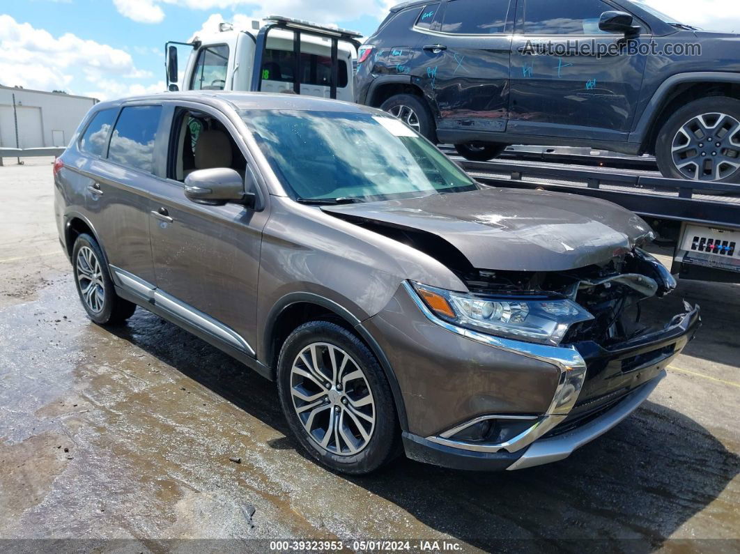 2017 Mitsubishi Outlander Se Gray vin: JA4AZ3A35HZ016328