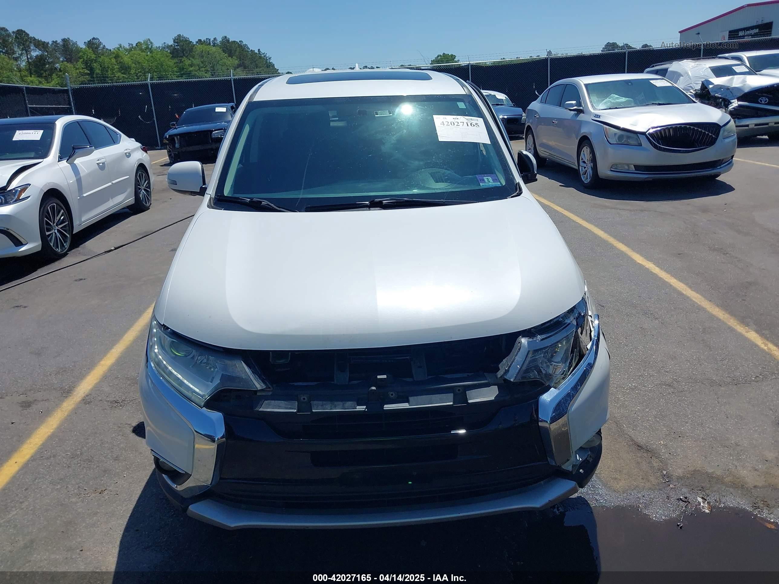 2017 Mitsubishi Outlander Se Белый vin: JA4AZ3A35HZ049510