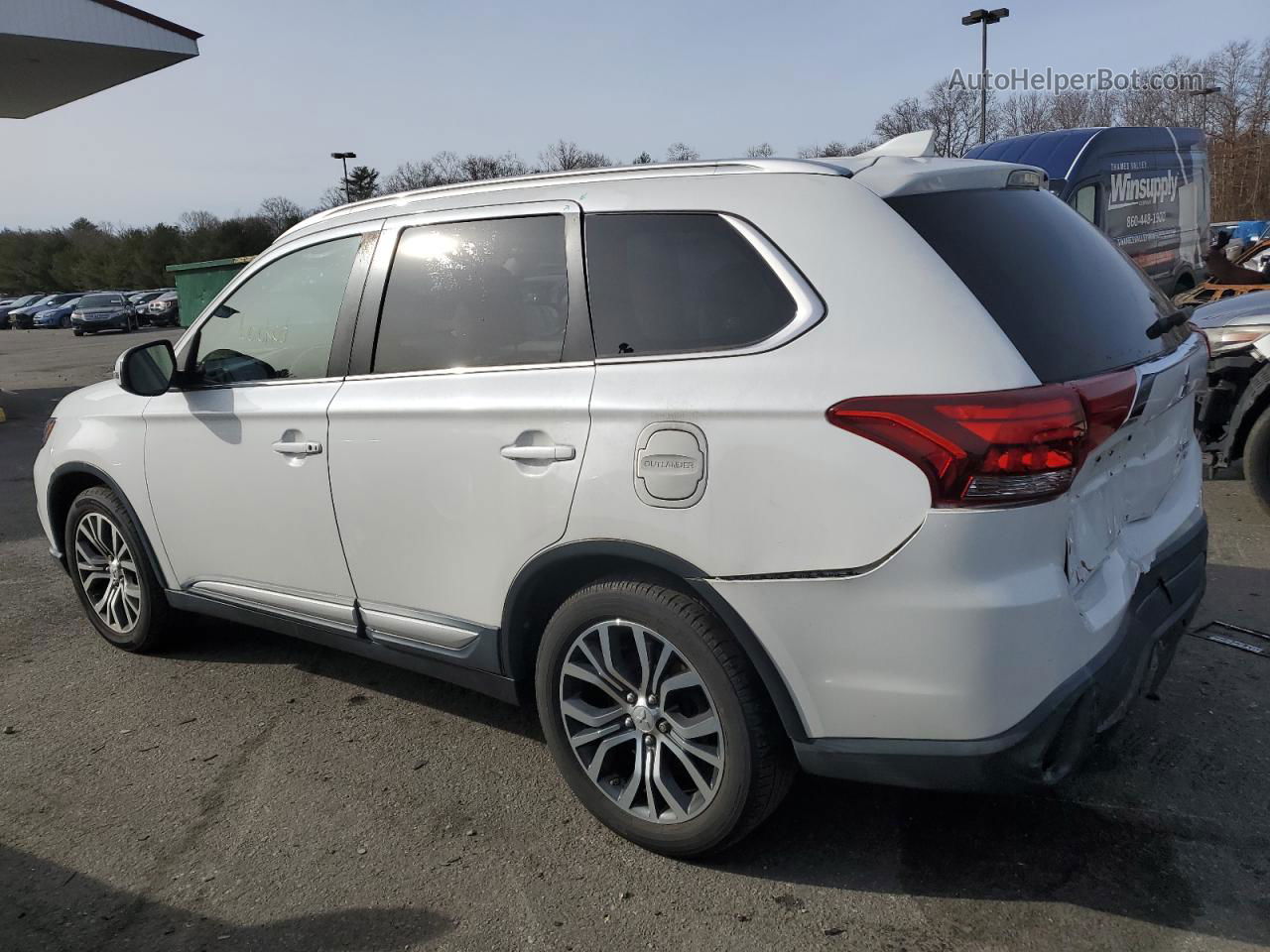 2017 Mitsubishi Outlander Se Белый vin: JA4AZ3A35HZ050186