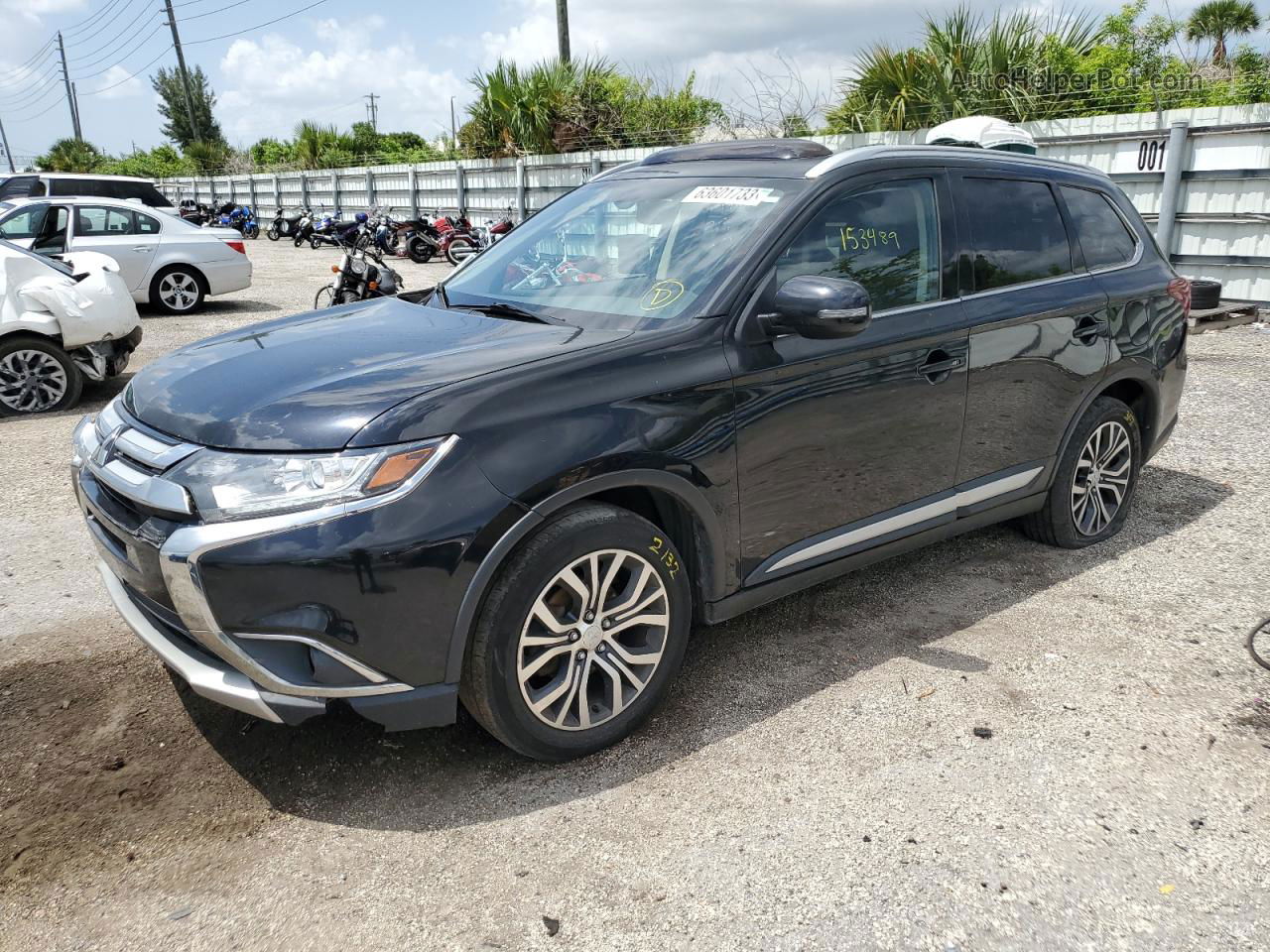 2017 Mitsubishi Outlander Se Черный vin: JA4AZ3A35HZ057400