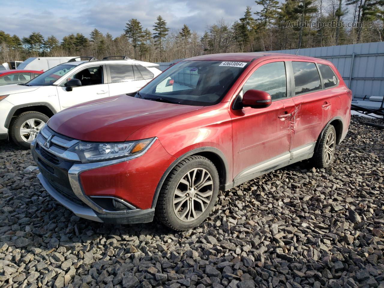 2016 Mitsubishi Outlander Se Red vin: JA4AZ3A36GZ025246