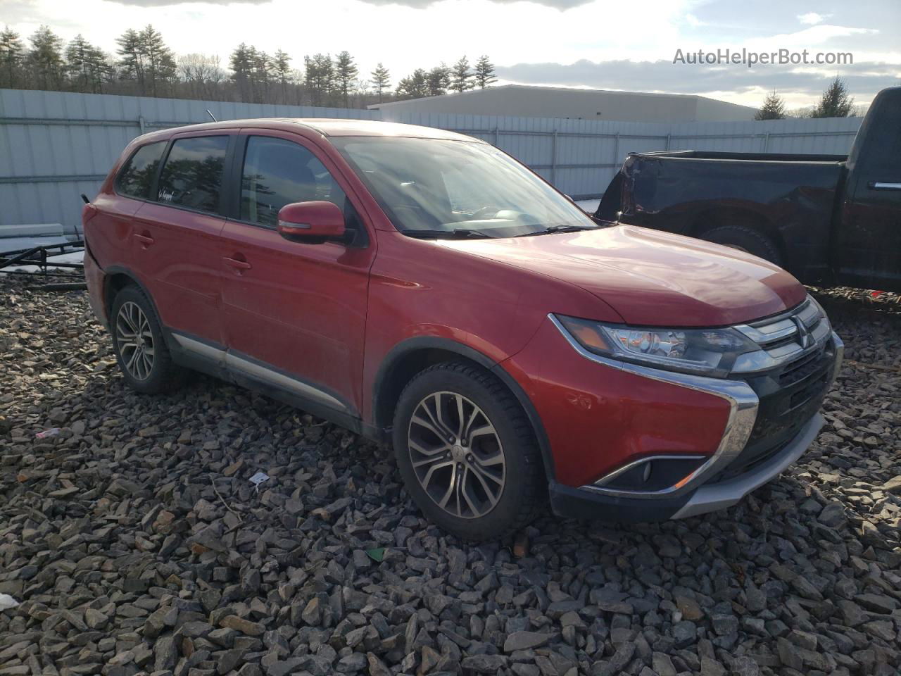 2016 Mitsubishi Outlander Se Красный vin: JA4AZ3A36GZ025246