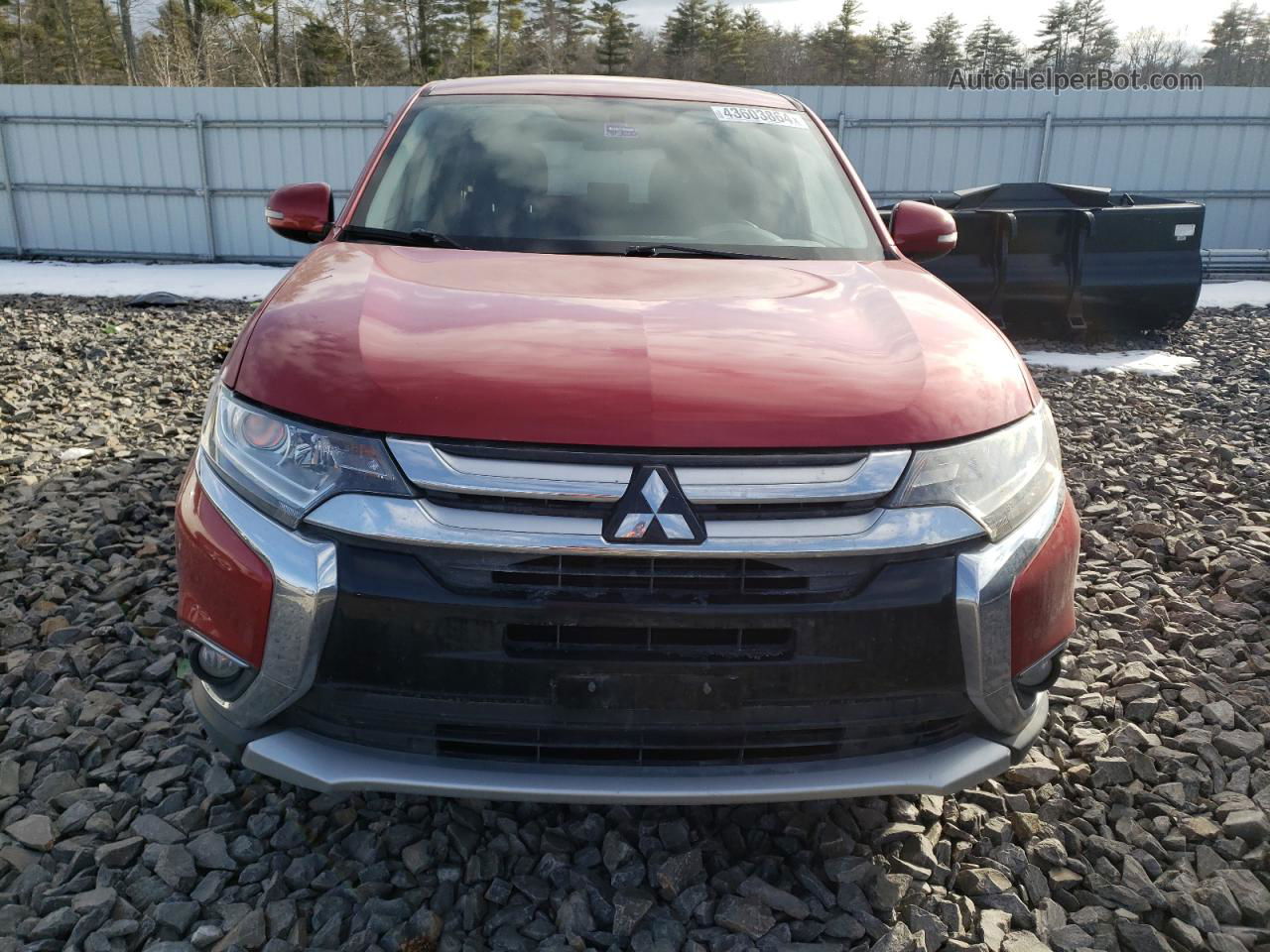 2016 Mitsubishi Outlander Se Красный vin: JA4AZ3A36GZ025246