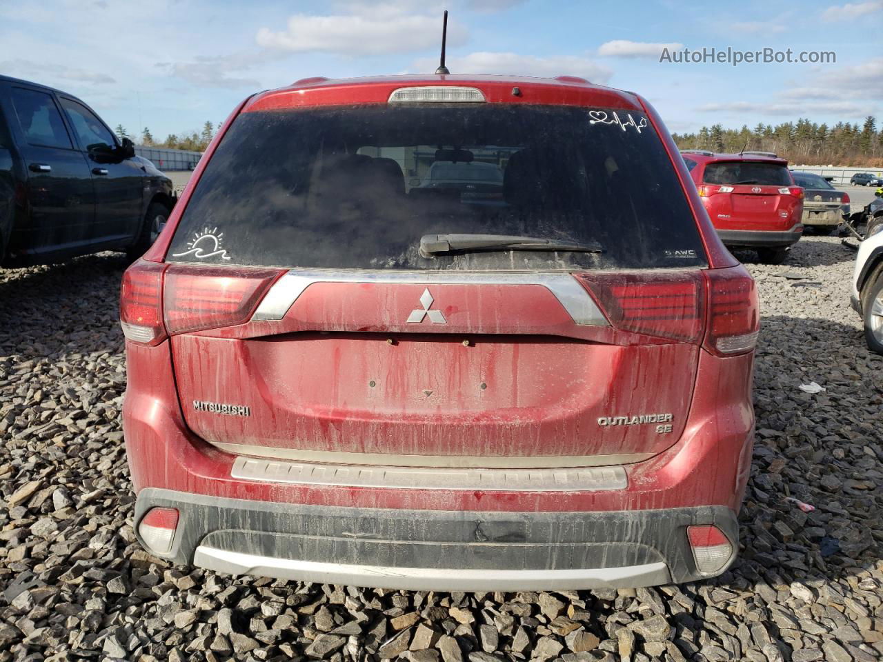 2016 Mitsubishi Outlander Se Красный vin: JA4AZ3A36GZ025246