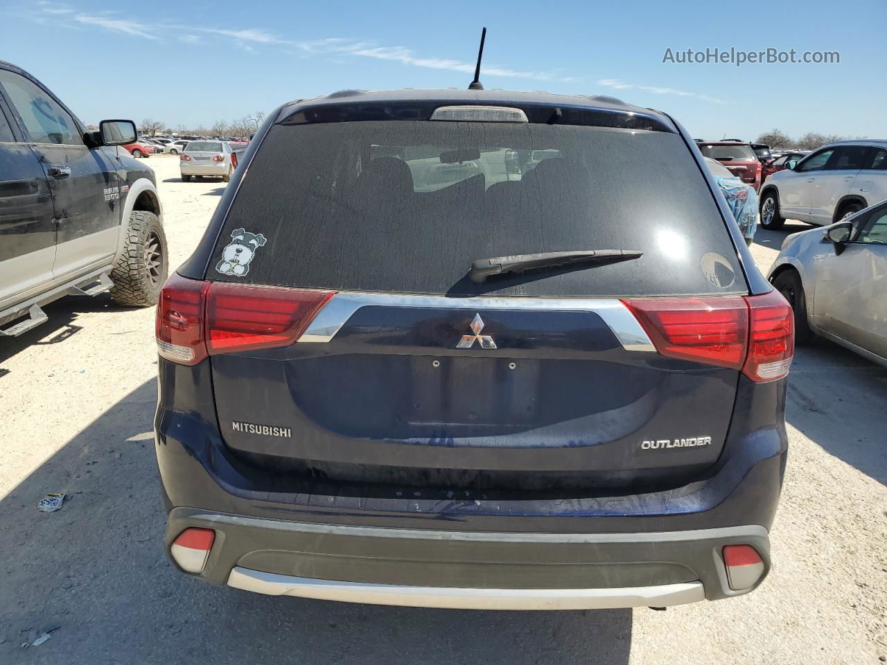 2016 Mitsubishi Outlander Se Синий vin: JA4AZ3A36GZ041527