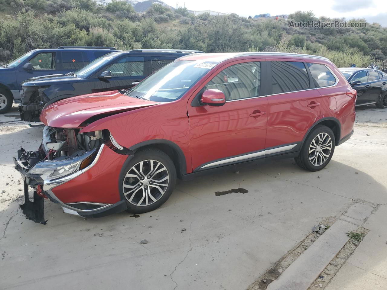 2017 Mitsubishi Outlander Se Red vin: JA4AZ3A36HZ004415