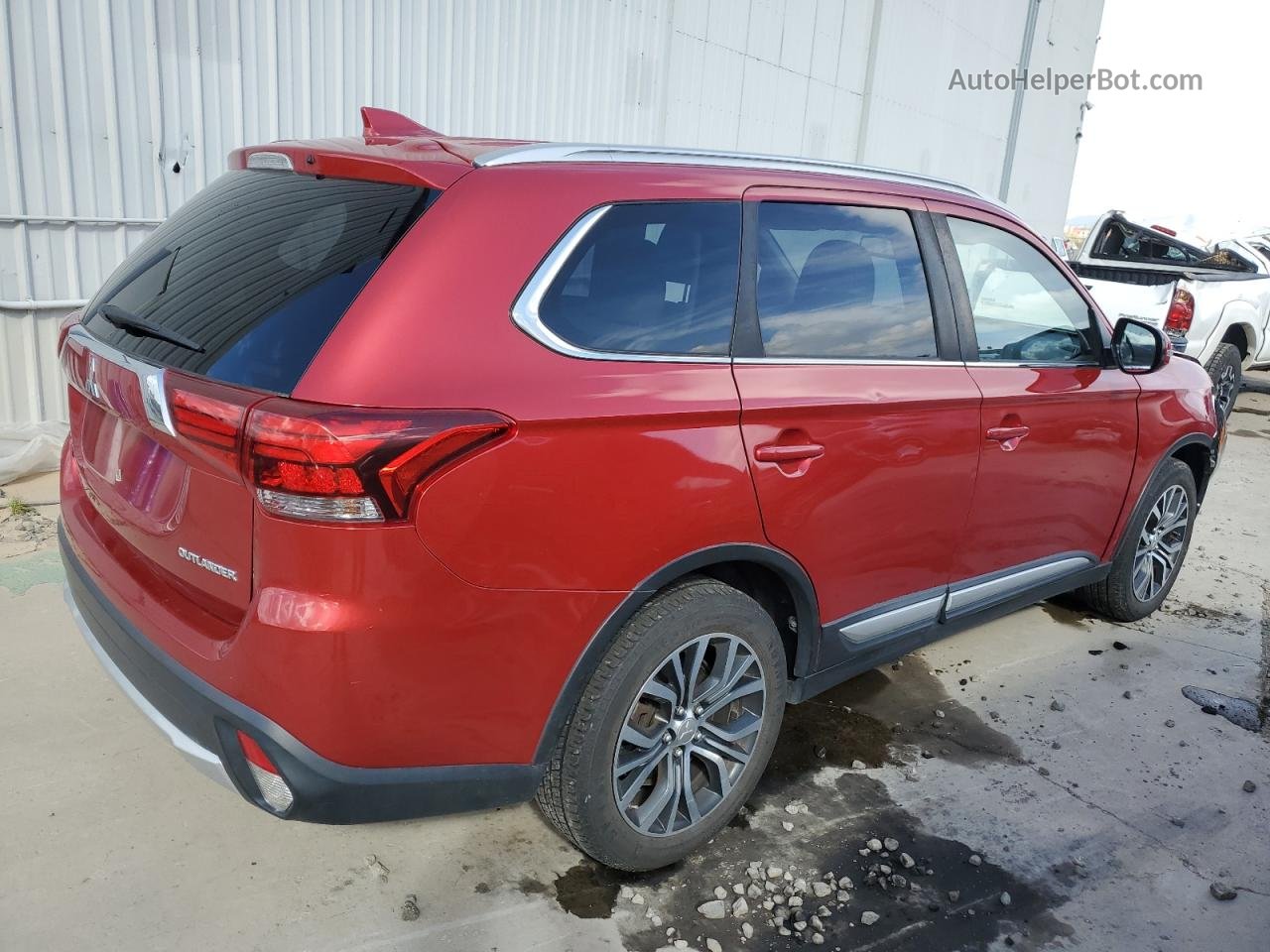 2017 Mitsubishi Outlander Se Красный vin: JA4AZ3A36HZ004415