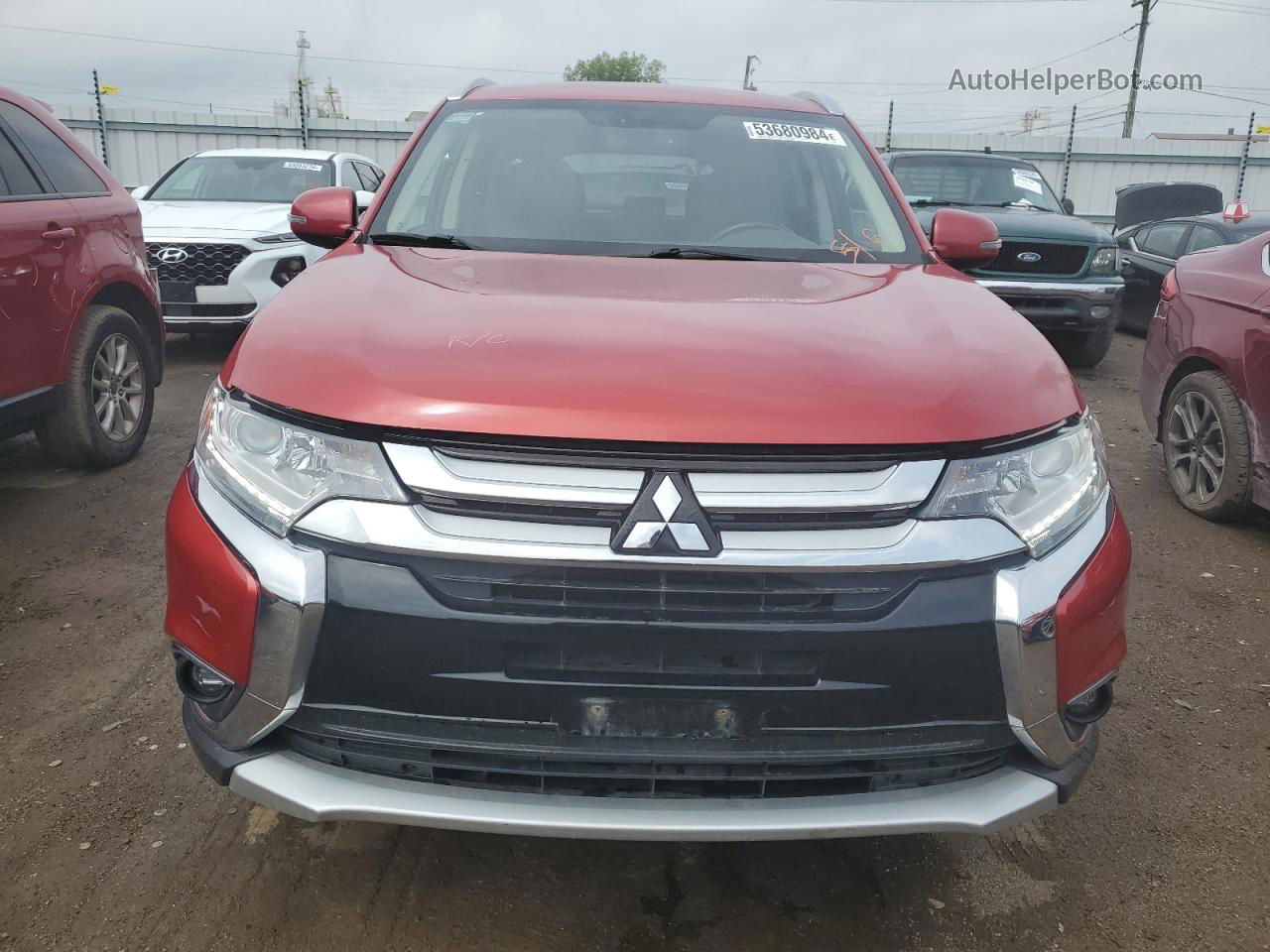 2017 Mitsubishi Outlander Se Red vin: JA4AZ3A36HZ006438