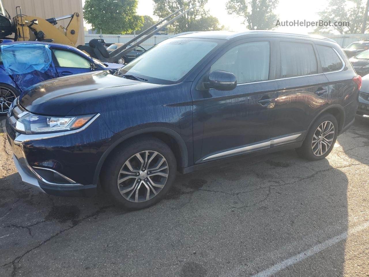 2017 Mitsubishi Outlander Se Blue vin: JA4AZ3A36HZ025426