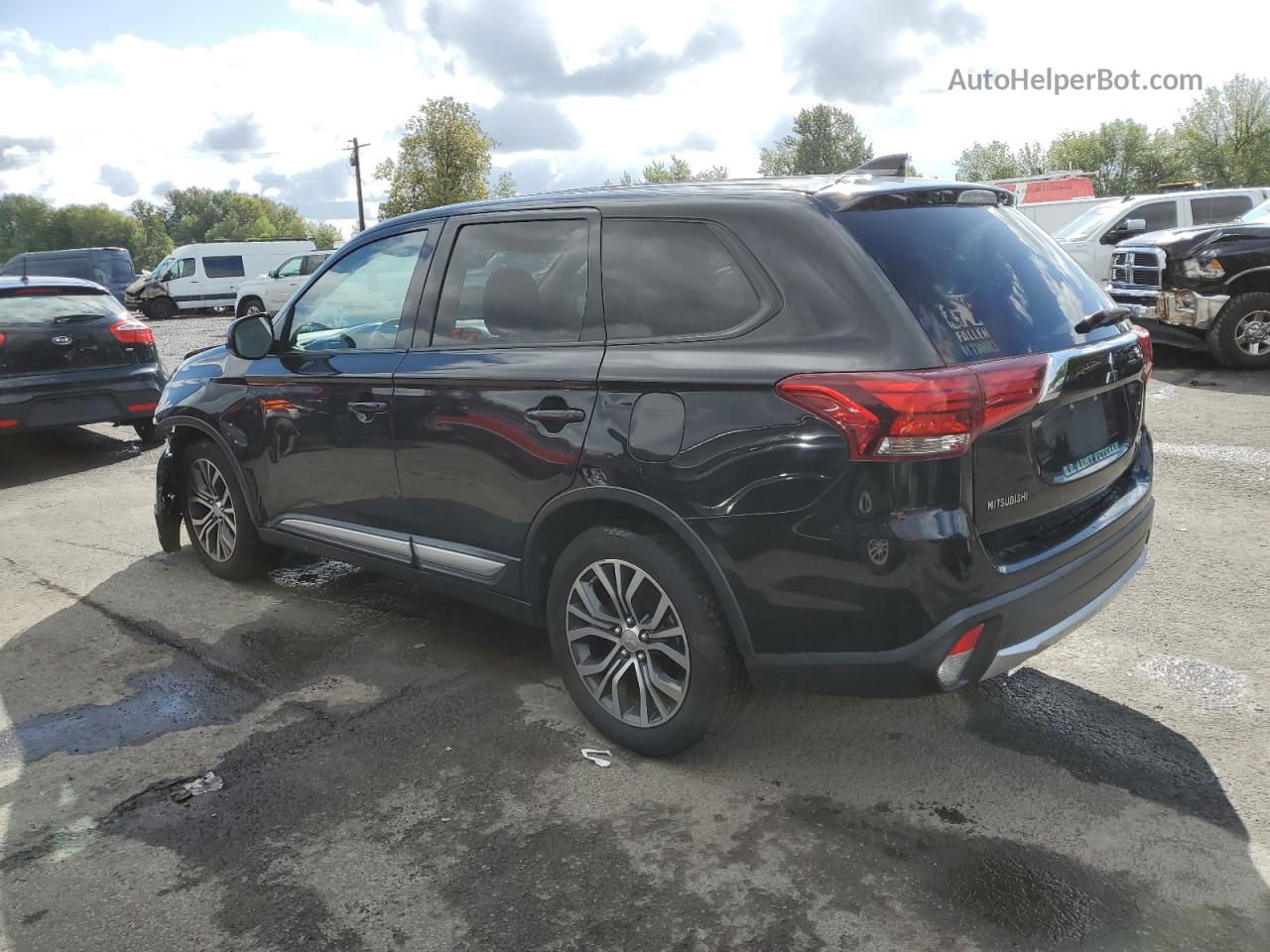 2017 Mitsubishi Outlander Se Черный vin: JA4AZ3A36HZ026253