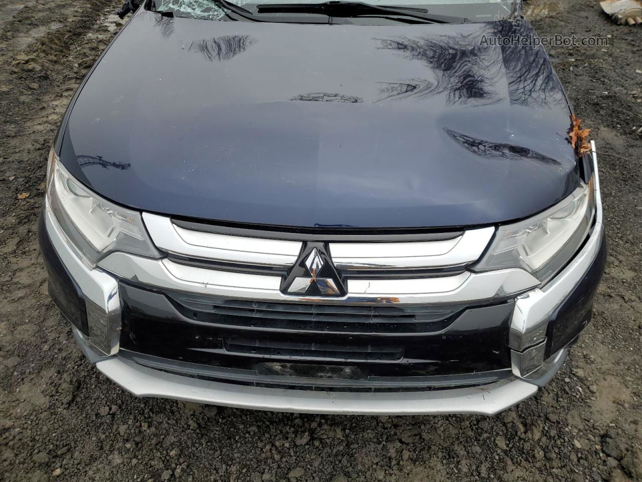 2017 Mitsubishi Outlander Se Синий vin: JA4AZ3A36HZ049077