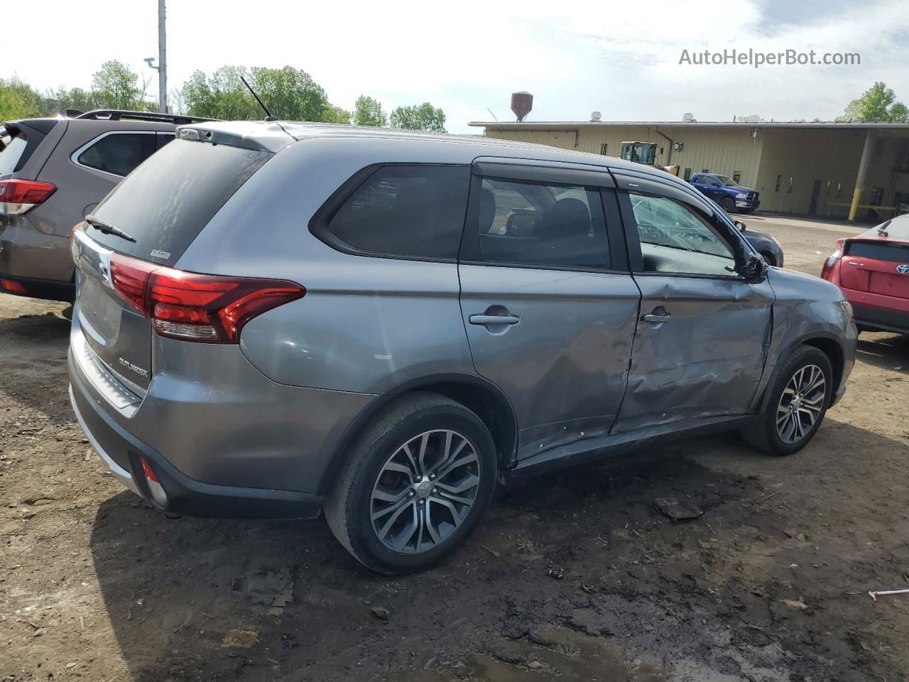 2016 Mitsubishi Outlander Se Gray vin: JA4AZ3A37GZ002929