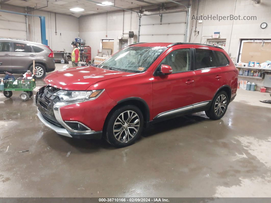 2016 Mitsubishi Outlander Sel Красный vin: JA4AZ3A37GZ021058