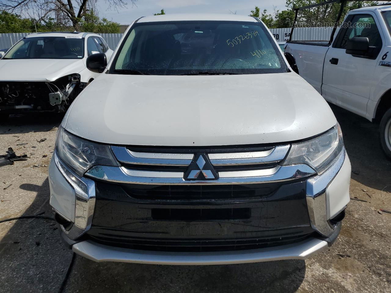 2016 Mitsubishi Outlander Se Белый vin: JA4AZ3A37GZ032836